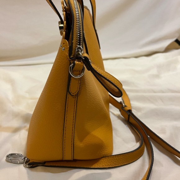 Satchel with removable strap by Nanette Lepore in yellow faux leather - Picture 6 of 9